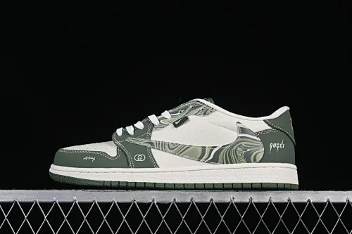 All categories Air Jordan Jordan series basketball shoes Air Jordan 1 Low High-end customized low-top sneakers Travis Scott x Fragment Design x Air Jordan 1 Low OG SP AJ1 Joe 1 Gucci co-branded corrugated beige low-top cultural and casual sneakers XS2024-004